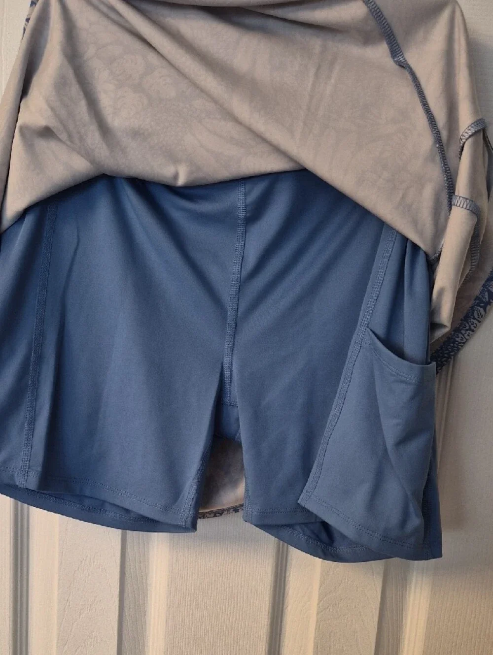Tommy Bahama Blue and White Floral Circle Skort